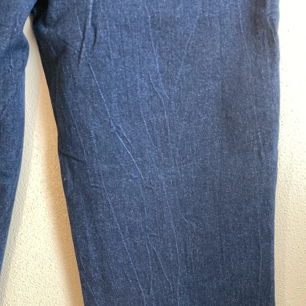 NWT Girls size 14 OG Straight High Rise Crinkly Fern Indigo Blue Jeans Tomboy